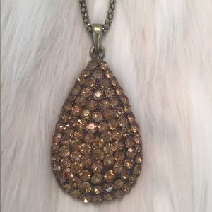 Big pendant long necklace